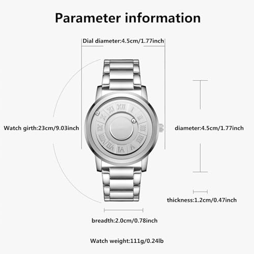 Montre à lévitation magnétique en quartz design épuré