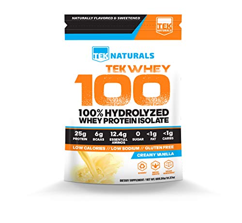 Hydro TekWhey 100™ (Vanilla) - 100% Whey Protein Hydrolysate Powder - 30 Day Supply - Best Tasting & #1 Rated