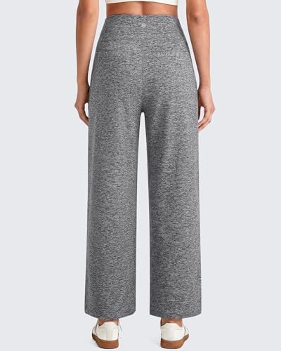 Image of G4Free EverGoing Wide Leg Ankle Pants for Petite Women with Pockets Stretch