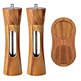 Frewurwer Manuelle Salzmühle, Gewürzmühle mit Verstellbarem Keramikmahlwerk für...