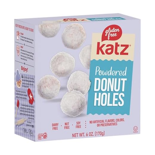 Katz Gluten Free Powdered Donut Holes | Dairy Free, Nut Free, Soy Free, Gluten Free | Kosher (1 Pack, 6 Ounce)