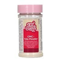FunCakes CMC Pulver für Fondant, Tylo Powder, Zum Härten von Fondant zum Modellieren, zur Herstellung von essbarem Kleber, Hält die Feuchtigkeit in Kuchen und Teigen, 60 G