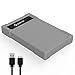 Produktbild Drevo USB 3.0 externes Festplattengehäuse für 2,5 Zoll SATA-Festplatten und SSD, Silikonhülle, Adapter mit USB-Kabel, unterstützt UASP, werkzeuglos
