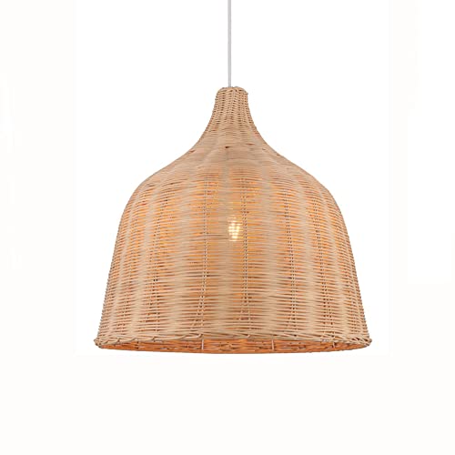 Lampe suspendue îlot de cuisine lustre rotin plafonnier restaurant ajustable