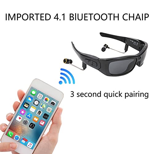 Nc Hd Stereo Bluetooth Camera Glasses Wide Angle 120 Degree 1080P Outdoor Sports Sunglasses Wireless Bluetooth Headset #TOP2