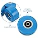 Happyyami Non-Illuminated Roller Skating Wheels for Quad Skates Pu Replacement Wheels with Spanner for Easy Installation Suitable for All Ages and Skill Levels