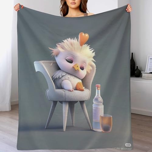 Couvertures flannel Poulet Mignon douces de 140 × 180 cm - 2