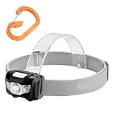 Alinory Lampe Frontale, lumière de Bandeau de Phare LED étanche avec Fonction SOS pour la pêche en Plein air(Noir)