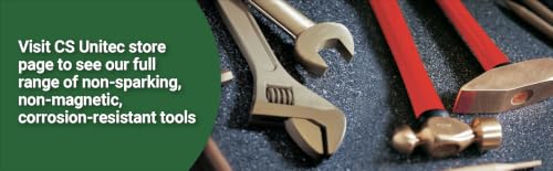 Image of CS Unitec Nonsparking Banana Wedge with Lanyard Hole - Aluminum Bronze, 3 /4 inch Width, 12 inch Length - ISO 9001:2015 Standards, IBExU and TUV Certified (EX1101BH-20A)