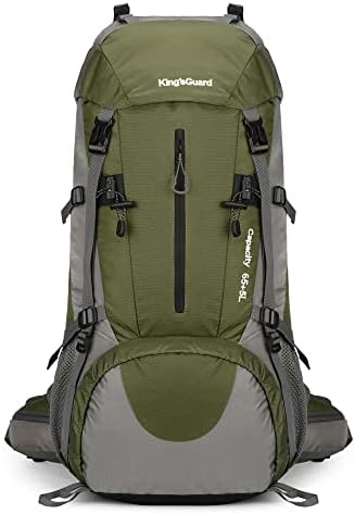 70L Camping Hiking Backpack with Rain Cover Waterproof Backpackin...
