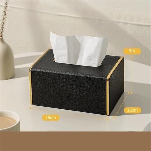 Boîte à mouchoirs multifonctionnelle de luxe pour accessoires de maison
