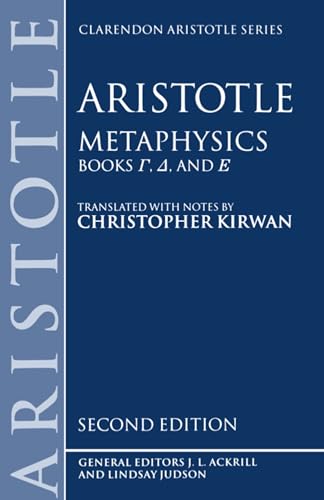 Metaphysics (Clarendon Aristotle Series)