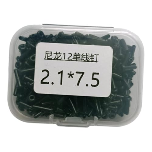 Lljsszr 400個セット バドミントンラケットグロメット 修理キット シングルストリングアイレット 保護管 メンテナンスアクセサリー 耐摩耗性 収納ボックス付き コーチ指導時に適用, 2.1x7.5mm