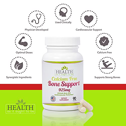 Calcium Free Bone Support 90 Capsules Ultimate Bone And Cardiovascular Protection, Physician Formulated #TOP2