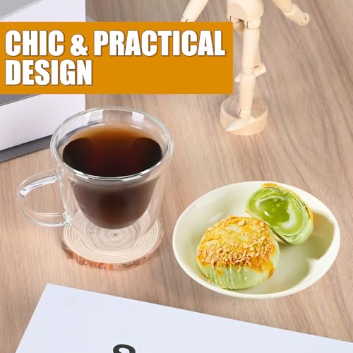 Tasses expresso en verre borosilicate double paroi isolant design - 3
