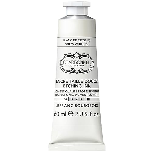 Charbonnel Encre Taille Douce Blanc De Neige RS 60ml créez vos plus belles estampes en atelier