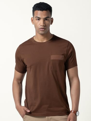 Image of DAMENSCH Regular Fit Cotton Blend Tshirt Half Sleeve Crew Neck Comfortable Casual Lightweight Premium Vortex Elemental Breeeze Tshirts for Men Pack of 1