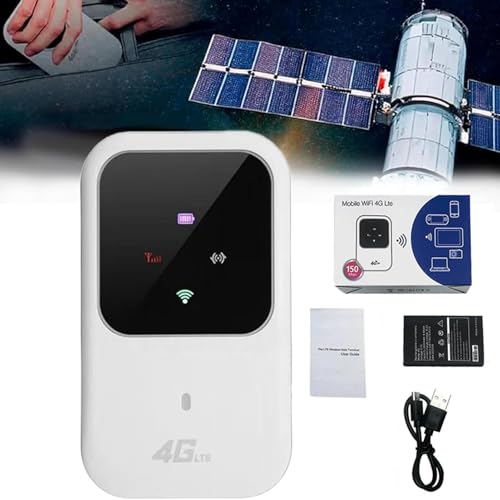 SHYKNYU WiFi portable, point d'accès WiFi mobile, WiFi portable de voyage avec écran LED, appareil WiFi de poche haute vitesse, Internet satellite illimité...