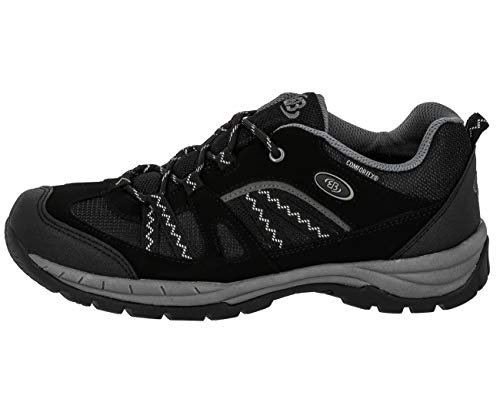 Brütting Fresno Unisex Trekking- & Wanderhalbschuhe, Schwarz/ Grau, 40 EU