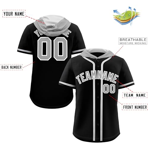 Jersey de béisbol personalizado con capucha KXK para hombres, mujeres y niños miniatura 3
