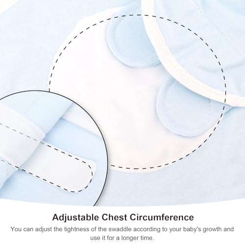 Image of AQOKKA Baby Swaddle Sleep Sacks with Bear Ear Hats Cotton Adjustable Swaddle Blankets Wrap Nursery Swaddles for Newborns Boy Girl Infant 0-3 Months