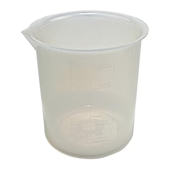 222075-0250 Polypropylene Autoclavable Graduated Beaker, 250mL Capacity, 2mL Graduation Pack of 8