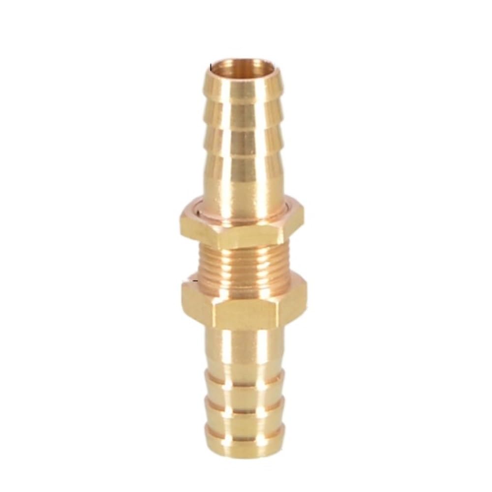 Pipe Connector 1pc Joint Double Head Pipe Connectors, Hose Barb Pagoda Tube Brass, Assembled Variable Plumbing Fittings(16mm)
