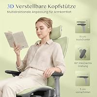 FLEXISPOT Ergonomischer Bürostuhl ErgoX Grün – Ansicht 7