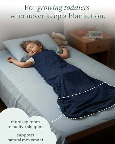 Image of PurComfy Extra-Long Toddler Sleep Sack, Premium Bamboo Viscose Summer Sleeping Bag Supersoft 0.5 TOG Wearable Blanket 3T-4T-5T