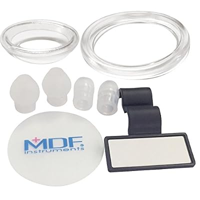 MDF Instruments, Pulse Time 2-in-1 Digital LCD Clock and Single Head Stethoscope - Durable, Professional-Grade - Pastel Blue (MDF740-03)