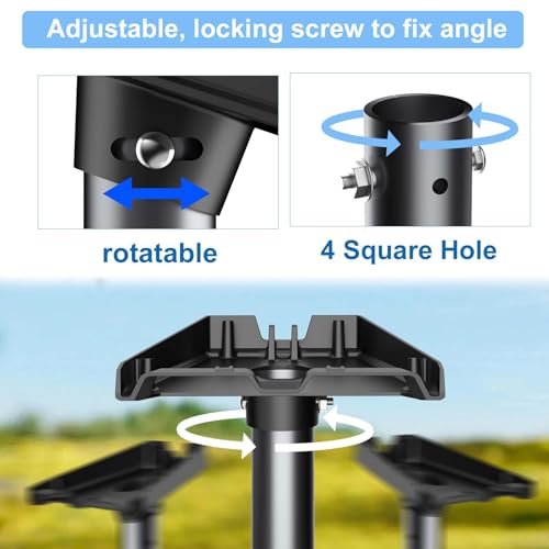 Image of Gen 3 Mount for Starlink, 25 Inch Wall /Roof Mount Compatible with Starlink Standard 4 /4X /V3, Adjustable Mounting Kit 【Include Aluminium Pipe Adapter】