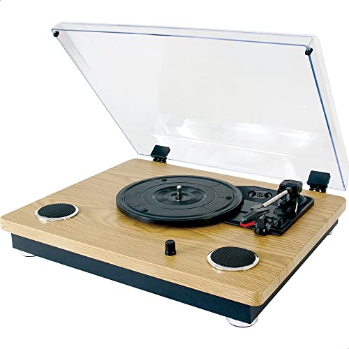 MADISON – MAD-RT300SP-MKII – Platine Vinyle Vintage avec Haut-parleurs intégrés (2x8W), Bluetooth, USB, Micro-SD – Bois - Les Beatles, Paul McCartney, John Lennon, RIngo Starr, George Harrison MADISON - MAD-RT300SP-MKII - Platine Vinyle Vintage avec Haut-parleurs intégrés (2x8W), Bluetooth, USB, Micro-SD - Bois