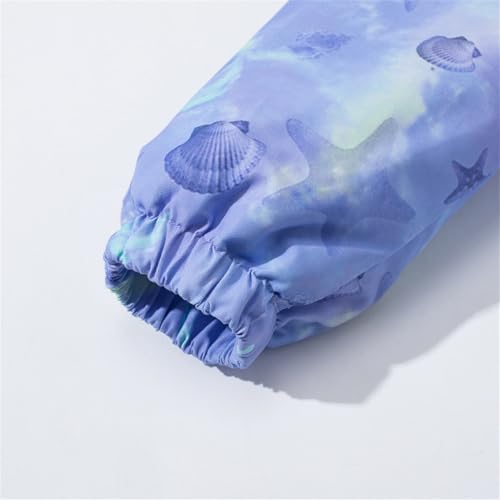 Girls Hooded Rain Jackets Zip Slim Fit Print Windproof Thick Fleece Coat Warm Casual Outerwear with Pocket4