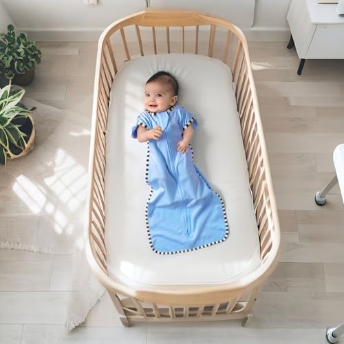 Image of Transition Swaddle, 2 Pack 100% Cotton Baby Sleep Sack | 2-Way Zipper Infant Arm Up Swaddle for Newborn Baby Boy Girl