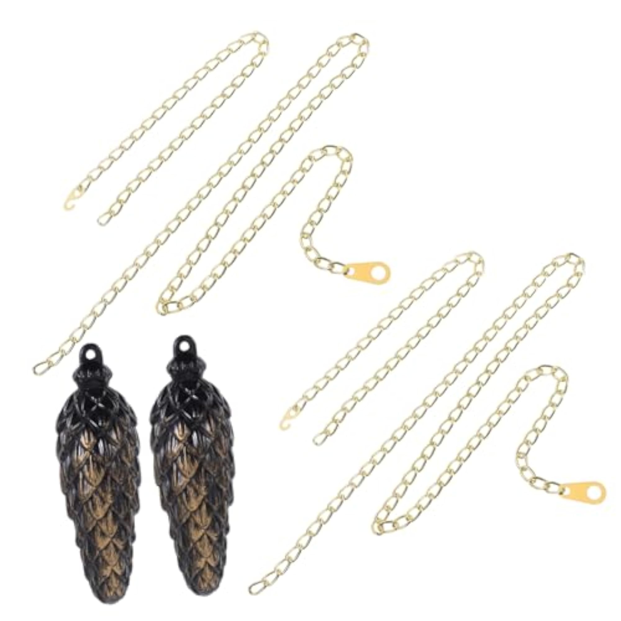 2pcs Vintage Cuckoo Clock with Pendulum