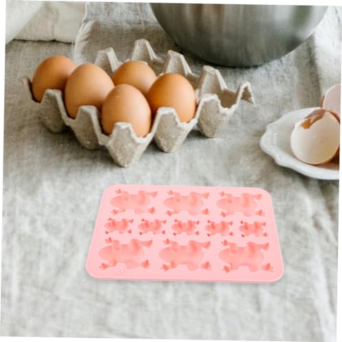 HOMSFOU 10pcs Silicone Frog Mold for Candy and Chocolate Fondant DIY Dessert Making Mold Baking Supplies - Image 5