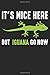 Produktbild It's nice here but Iguana go now: Echsenliebhaber Leguan Grüner Gecko Partei Tierwitz Notizbuch DIN A5 120 Seiten für Notizen, Zeichnungen, Formeln | Organizer Schreibheft Planer Tagebuch