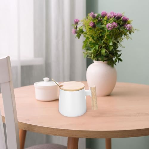 Taza de Cerámica HARFINGTON 12.85 Oz con Tapa y Cuchara miniatura 7