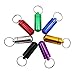 HRX Package 7PCS Mini Aluminum Keychain Pill Fob Holder, Waterproof Single Pill Case Box, Little Daily Pill Bottle for 7 Day