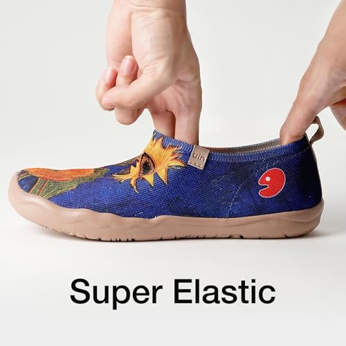 Image of UIN Women's Casual Loafers Travel Painted Walking Slip On Lightweight Comfortable Canvas Fashion Sneakers