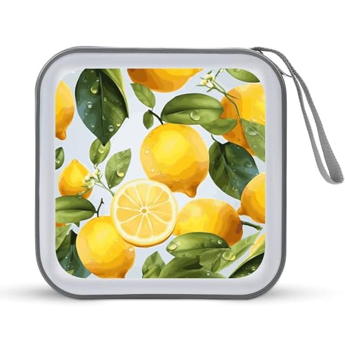 Étui CD plastique rigide résout le désordre de 40 DVD avec sa boîte jaune citron compacte