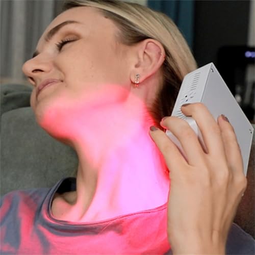 Dispositivo de terapia de luz roja, panel recargable portátil para cara y cuerpo, 660 nm 850 nm, para el cuidado de la piel, sueño y relajación