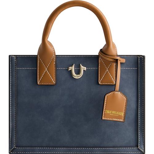 Sac fourre-tout True Religion Femme en faux suède moyen avec bandoulière et logo