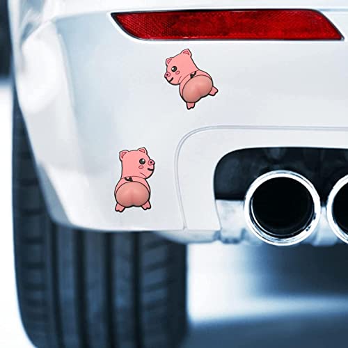 Adesivo anticolisão de desenho animado, adesivo de silicone 3D animal bumbum, protetor de pára-choqu