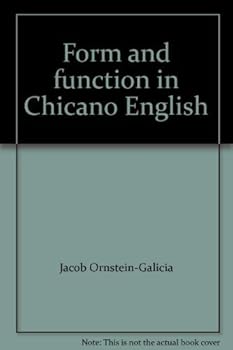 Paperback Form and function in Chicano English Book