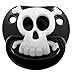 Billy Bob Pacifiers Lustiger Baby-Schnuller mit Totenkopf - Black Pirate Skull - Kleiner Pirat - Fun-Schnuller für Karneval & Halloween