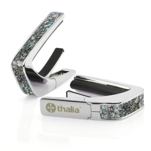 �^���A �J�| Thalia Capos Exotic Shell Series/Paua Sparkle �J�|�^�X�g �M�^�[ 12�C���`�t���b�g�p�b�h�t�� (Chrome/Paua Sparkle)