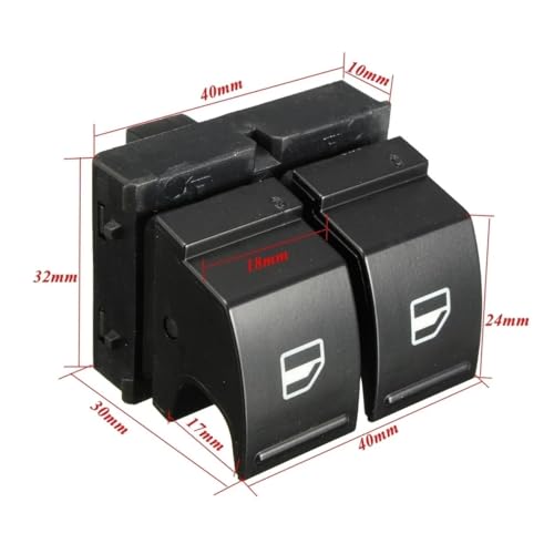 Commande lève vitre Golf MK5 bouton interrupteur fenêtre Passat B6 Caddy Jetta - 3