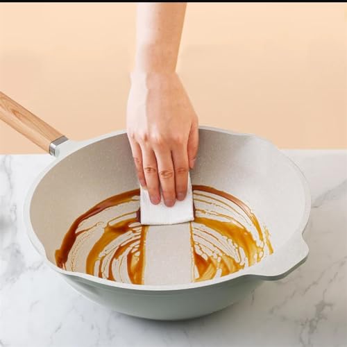 Wok cerámico antiadherente para cocina doméstica miniatura 5