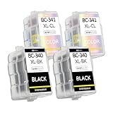 【稲妻トナー】BC-340XL+BC-341XL 各2個